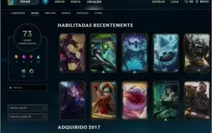 CONTA LVL 44, +119 CHAMP, +73 SKINS (3 SKINS ULTIMATES)