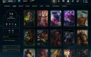 Esmeralda 4 com 120 Champs e 74 Skins + 1.2kk de Taric