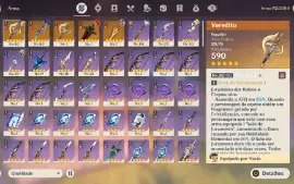 AR53, 12T5, Clorinde + Bis, Navia + Bis, Nilou +Bis+89 tiros