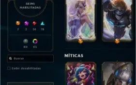 Conta LoL 300+ skins lvl 305