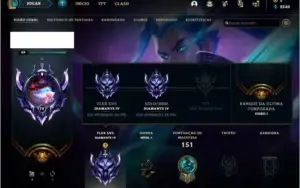 Conta Diamante 4 na SoloQ e Flex