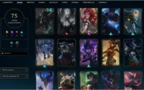 Conta de lol season 3 ex mestre quase todos champs