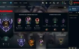 Conta de lol season 3 ex mestre quase todos champs