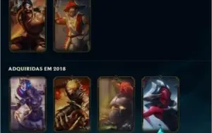 Conta de lol season 3 ex mestre quase todos champs
