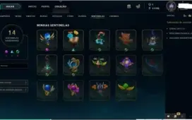 CONTA LOL 128 CHAMPIONS PLATINA 1 MMR DIAMANTE 85 SKINS