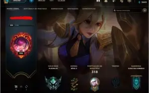 Conta lol full champs plat 3 + 362 skins