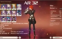 AR 32 Diluc 1 constelação + Jean 24 benção