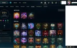 Conta LoL Level 276 / 321 Skins / Platina 4
