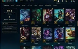 Conta ouro 4 com 81 Champs e 16 Skins + 5 Fragmentos