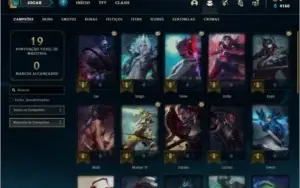 Conta prata 1 com 2 skins e 26 champs