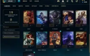 Conta prata 1 com 2 skins e 26 champs