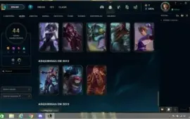 CONTA LEAGUE OF LEGENDS / ALL CHAMPS - 44 SKINS - PLAT 4