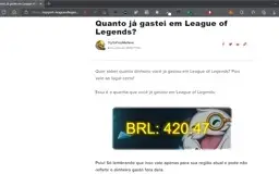 Conta lol desde a season 3