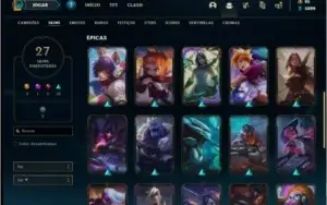 Conta prata 3 MAIN KATARINA com 27 skins e 30 champs