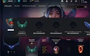 Conta Platina 4 com 30 Champs e 3 Skins
