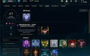 Conta Platina 4 com 30 Champs e 3 Skins