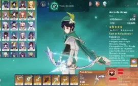 ACC AR57 - C/ 7 Chars - 5⭐/ 7 Armas - 5⭐/ VENTI+AMOS/