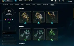 Conta Platina 4 com TODOS os champs e 263 Skins + 1 RARA