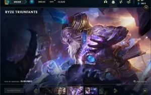 Conta Platina 4 com TODOS os champs e 263 Skins + 1 RARA