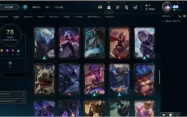 Conta lol com várias skins