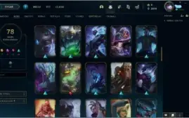 Conta lol com várias skins