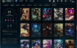 Conta bronze 2 com 136 champs e 82 skins