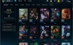 Conta bronze 2 com 136 champs e 82 skins