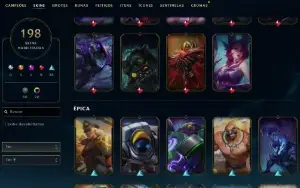Conta Lol 198 Skins, Full Acesso.