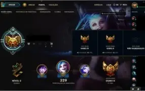 S7 Ouro 2 / S6 Plat 5 - 180 Skins - 16 PAG Runa - FULL CHAMP