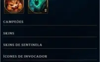 S7 Ouro 2 / S6 Plat 5 - 180 Skins - 16 PAG Runa - FULL CHAMP