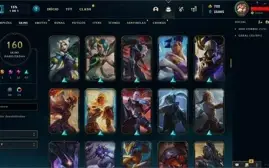Conta platina 3 com TODOS os champs e 160 Skins (NIVEL 633)