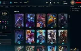 Conta platina 3 com TODOS os champs e 160 Skins (NIVEL 633)