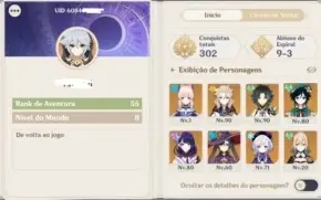 Conta de Genshin Impact EndGame