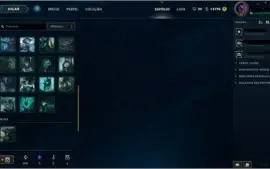 CONTA LOL GOLD 84 SKINS TODOS CAMPEÕES