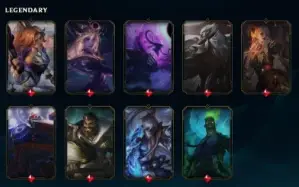 Conta sem elo 44 skins (9 lendárias e Sona DJ) e 370RP