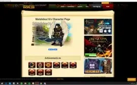 Vendo  level 100 com AQW 9 anos + 8k ac's e 1 ano de member