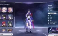 Nível 56/ Seele + cone, Welt + cone/ bronya/ huohuo/ yanking