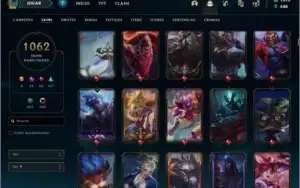 Conta criada desde 2013 - com 1010 Skins e muitas molduras.