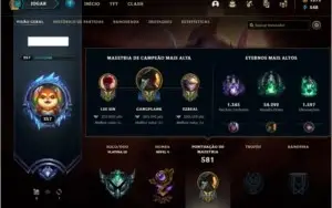 Conta criada desde 2013 - com 1010 Skins e muitas molduras.
