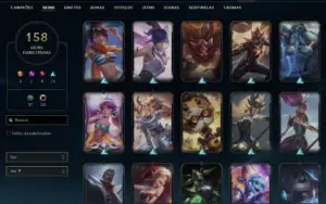 Conta Lol + 158 Skins E 1 Milhão E 600 Mil De Maestria!