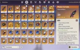 Conta AR 56 Genshin Impact - Muitos 5 estrelas.