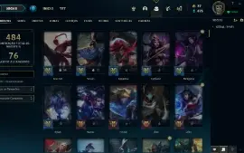 Conta Gold IV - Todos Campeões - 154 Skins League Of Legends