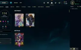 Conta Gold IV - Todos Campeões - 154 Skins League Of Legends