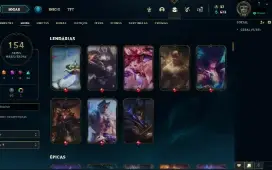 Conta Gold IV - Todos Campeões - 154 Skins League Of Legends