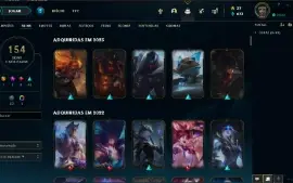 Conta Gold IV - Todos Campeões - 154 Skins League Of Legends