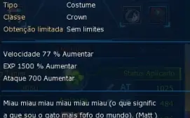 Conta servidor Omega LADMO. Susanomon Shin