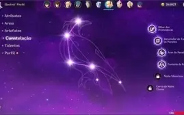 Conta genshin impact AR 52 Xiao, Zhong li, Eula , Mona, jean
