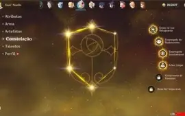 Conta genshin impact AR 52 Xiao, Zhong li, Eula , Mona, jean