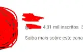 canal ytb 4k de inscritos e 4M de views