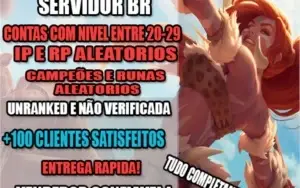 Conta de League of Legends - lvl entre 20-29 Aleatório